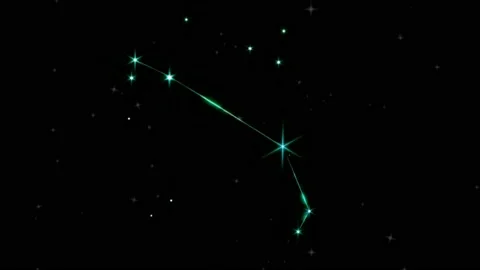Stars Constellations &amp; Groups Lines 4k Animation. Stock Footage 142693227