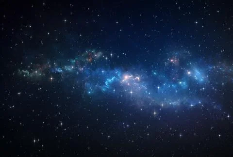 Stars constellations shining in outer space Stock Illustration