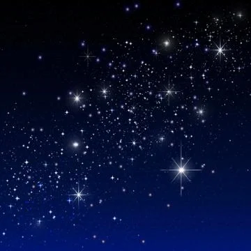 Stars on the dark Illustrazione stock
