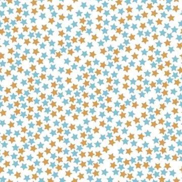 Stars in different shapes and forms. Merry Christmas and New Year seamless ve Stock Illustration