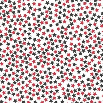 Stars in different shapes and forms. Merry Christmas and New Year seamless ve Stock Illustration