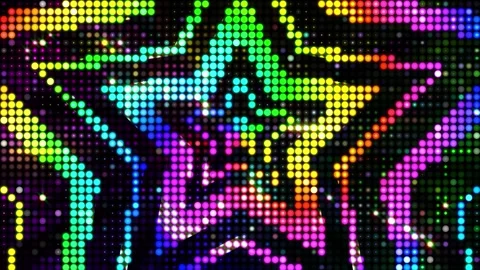 Stars Dot Led Light Stock Footage 323245860