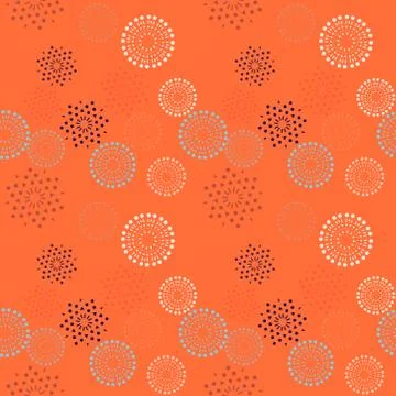 Stars explosion fire work seamless pattern Illustrazione stock