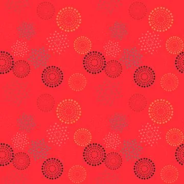 Stars explosion fire work seamless pattern Illustrazione stock