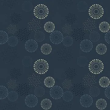 Stars explosion fire work seamless pattern Illustrazione stock