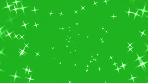Stars extraction from center motion graphics with green screen background Stock Footage 219948165