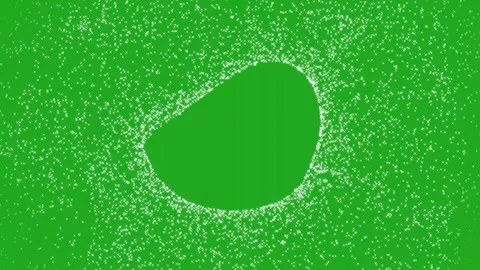 Stars extraction from ellipse motion graphics with green screen background Stock Footage 257786802