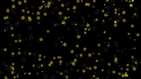 Stars Falling on a Black Background Creating a Festive and Abstract Celebration Stock-Footage 334959870