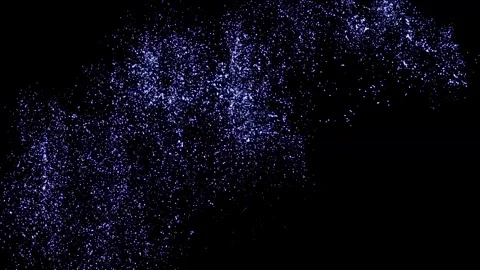 Stars-falling-dust blue Stock Footage 339861057