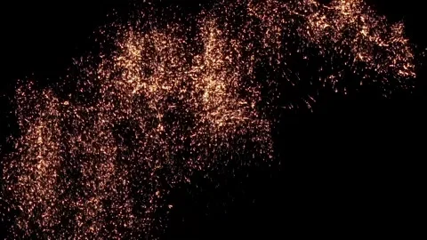 Stars-falling-dust warm Stock Footage 339861069