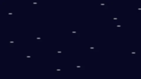 Stars falling in the sky, fast movement of stars in space and galaxy Stock Footage 313121279
