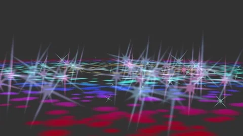 Stars floating in space. Video stock 115908543