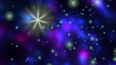 Stars floating in space. Video stock 115908736