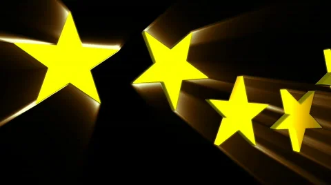 Stars fly from right to left side Stock Footage 548748