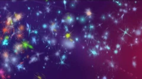 Stars flyng on colored background Stock Footage 56287642