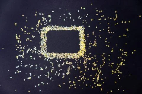 Stars with the frame for the text. Stock Photos