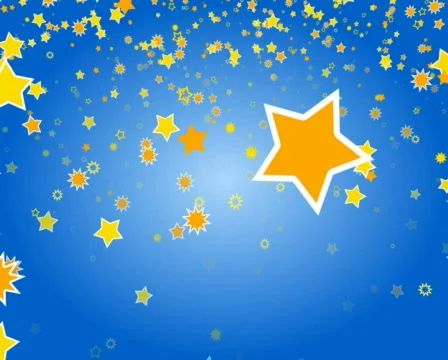 Stars funny light blue LOOP PAL Stock Footage 540414