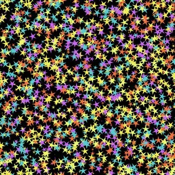 Stars generated seamless pattern texture Stock Illustration