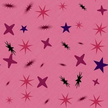 Stars generated seamless texture Stock Illustration