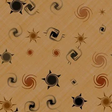 Stars generated seamless texture Stock Illustration