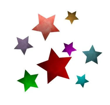Stars glitter pattern white background. Different textures and colours. Chris Stock Illustration