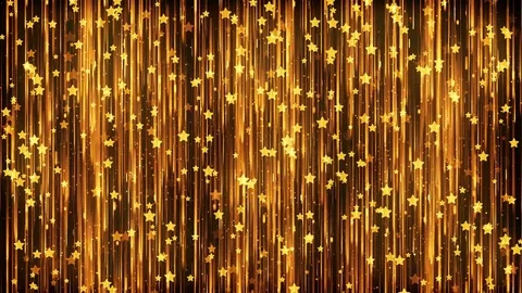 Stars Gold Particles Background Stock Footage 85271360