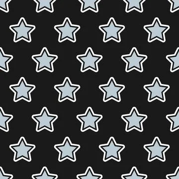 Stars grid seamless pattern background. Design element for textile print Stockillustratie