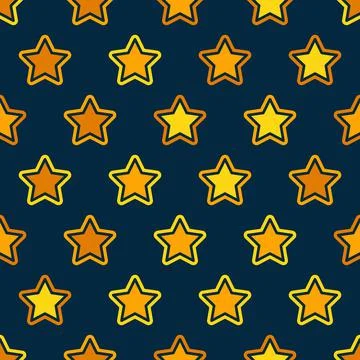 Stars grid seamless pattern background. Design element for textile print Stock Illustration