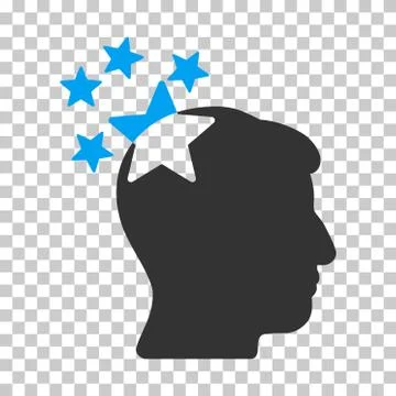 Stars Hit Head Vector Icon Stock Illustration