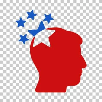 Stars Hit Head Vector Icon Stock Illustration