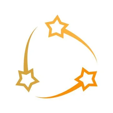 Stars Icon Logo Template Stock Illustration