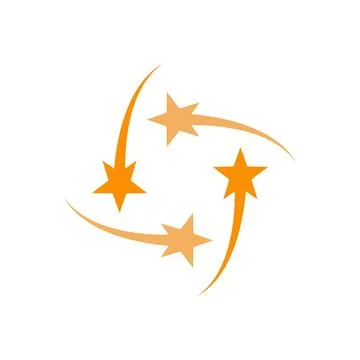 Stars Icon Logo Template Stock Illustration