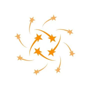 Stars Icon Logo Template Stock Illustration
