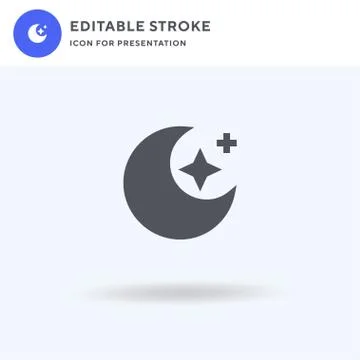 Stars icon vector, filled flat sign, solid pictogram isolated on white, logo Illustrazione stock