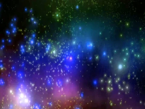 Stars in Motion Blue Stock Footage 73619598