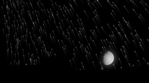 Stars mountain moon.mp4 Stock Footage 343872026