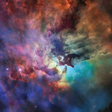 Stars nebula in space ( Elements of this image furnished by NASA) Stock Photos