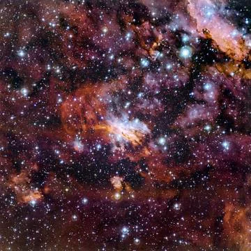 Stars nebula in space. 库存插图