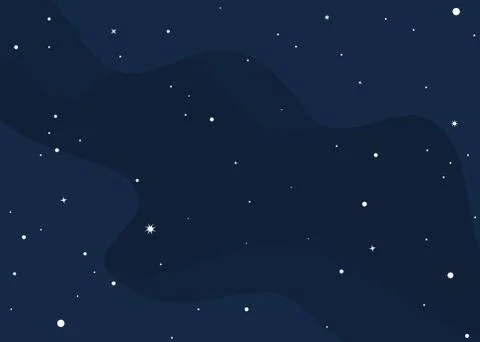 Stars in outer space template background  - Vector illustration Stock Illustration
