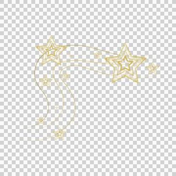 Stars pattern decorative element with lines wave clipart Stock Illustration