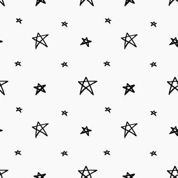 Stars pattern seamless background. multicolored graffiti stars Stock Illustration