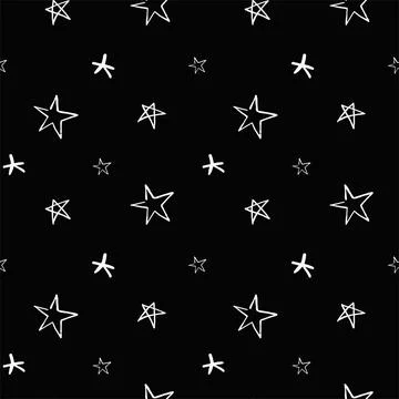 Stars pattern seamless background. multicolored graffiti stars Stock Illustration