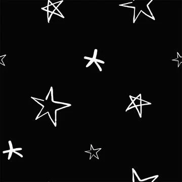 Stars pattern seamless background. multicolored graffiti stars Stock Illustration