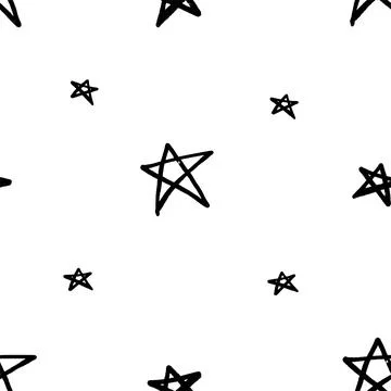 Stars pattern seamless background. multicolored graffiti stars Illustrazione stock