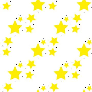Stars pattern. Seamless vector illustration. Retro, vintage background Vector Stock Illustration