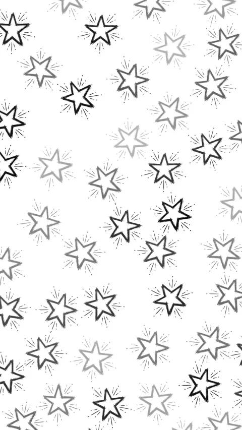 Stars, pen doodles, seamless pattern background v2 Vidéo 334268297