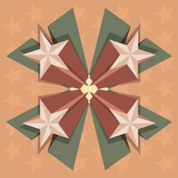 Stars perspective Stock Illustration