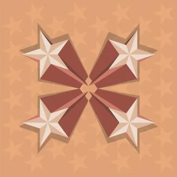 Stars perspective Stock Illustration