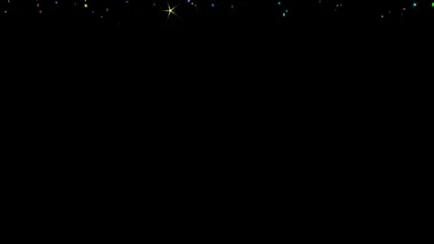 Stars raining down sparkling Stock Footage 70437035