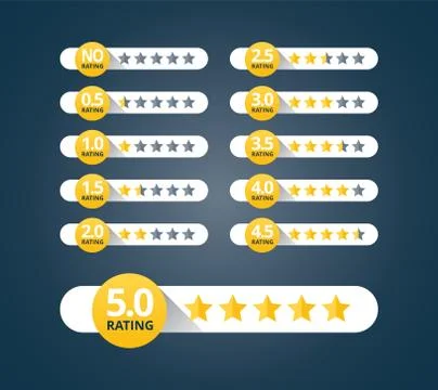 Stars Rating Kit Stock Illustration
